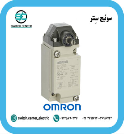 تصویر لیمیت سوئیچ دو باز دو بسته امرون مدل D4A-2501N با بدنه فلزی و چهار کنتاکت NO/NC مناسب برای کاربردهای صنعتی.
