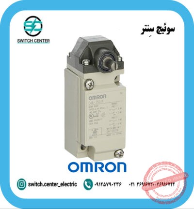تصویر لیمیت سوئیچ دو باز دو بسته امرون مدل D4A-2501N با بدنه فلزی و چهار کنتاکت NO/NC مناسب برای کاربردهای صنعتی.